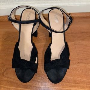 Mossimo Black Suede Platform Heel - Worn Once